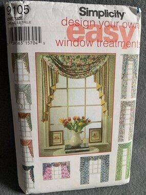 Simplicity Window Treatments Curtains Sewing Pattern 9105 - Uncut